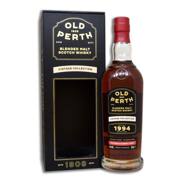 Old Perth Vintage Collection 1994 Blended Malt Sherry Matured Whisky 44,6% alc. 70 cl.