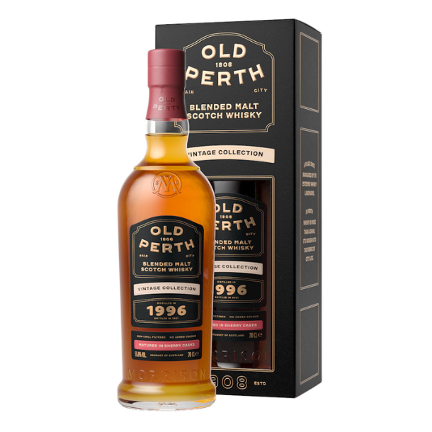 Old Perth Vintage Collection 1996 Blended Malt Sherry Matured Whisky 55,8% alc. 70 cl.