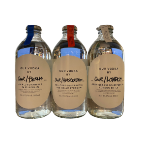 Our Vodka 3-Pack Berlin - London - Amsterdam 37,5% alc. 3 x 35 cl