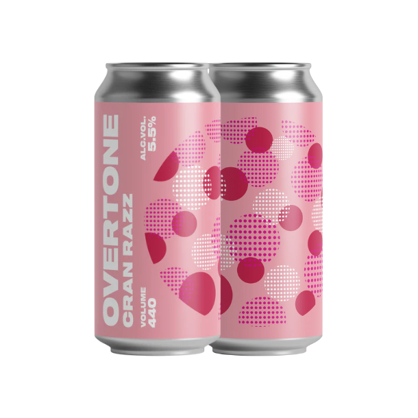 Overtone Cran Razz Cranberry &amp; Raspberry Gose 5,5% alc. 44 cl.