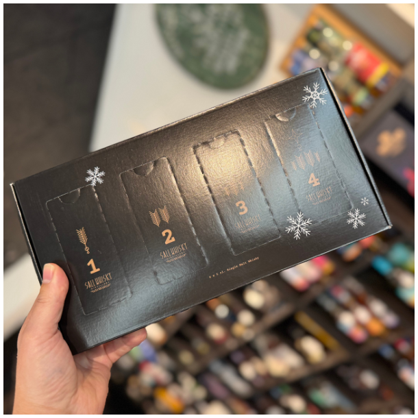 Sall Whisky Distillery Adventskalender 4 x 5 cl. 