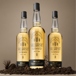 Sall Whisky Distillery MULD 1.1 Single Malt &amp; Single Farm Organic Danish Whisky - 52,5% alc. 70 cl 