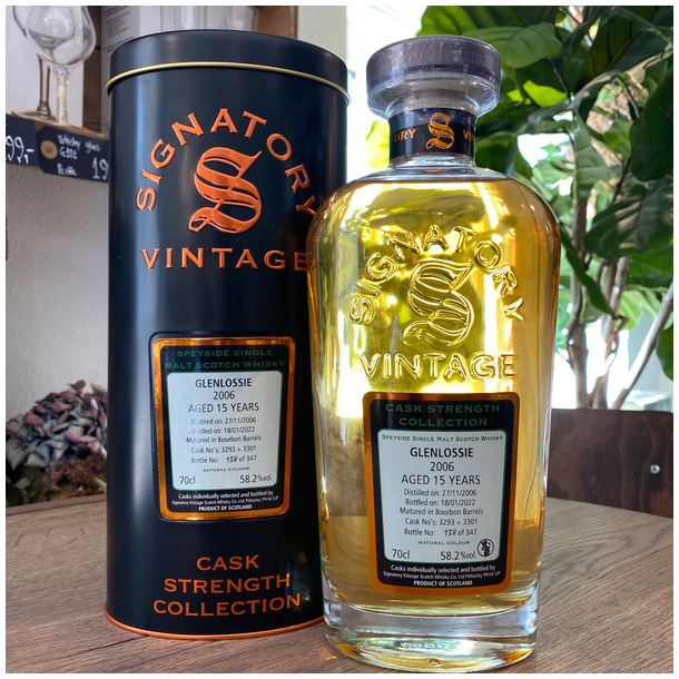 Signatory Cask Strength Collection Glenlossie 2006/2022 15 Years 58,2% alc. 70 cl.