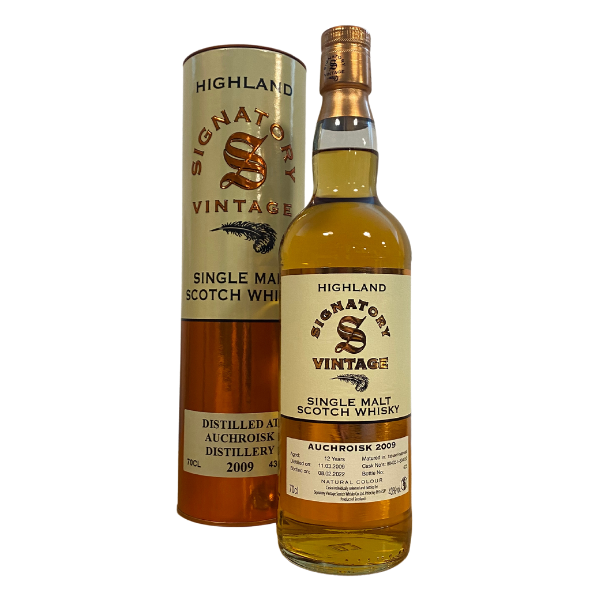 Signatory Vintage Auchroisk Distillery 2009 12 Years Old 43% alc. 70 cl.