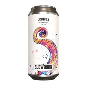 Slowburn Brewing Coop Octopils Italian Pilsner 5,1% alc. 44 cl. inkl. pant