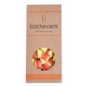 Sukkerfrie Bolcher med Havtorn & Appelsin. Mere Smag, Nul Sukker. Netto 100 gram