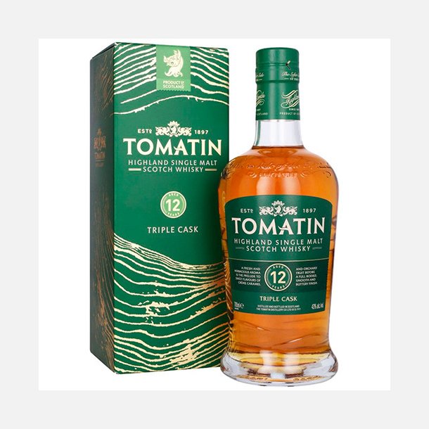 Tomatin 12 Years Triple Cask 43% alc. 70 cl. Highland Single Malt Scotch Whisky