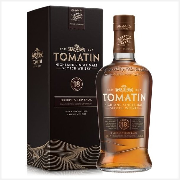 Tomatin 18 Years 46% alc. 70 cl. Highland Single Malt Scotch Whisky