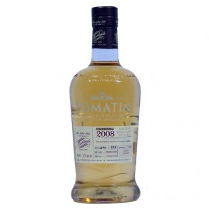 Tomatin 2008 Single Cask Recharred American Oak Cask 52,8% alc. 70 cl.