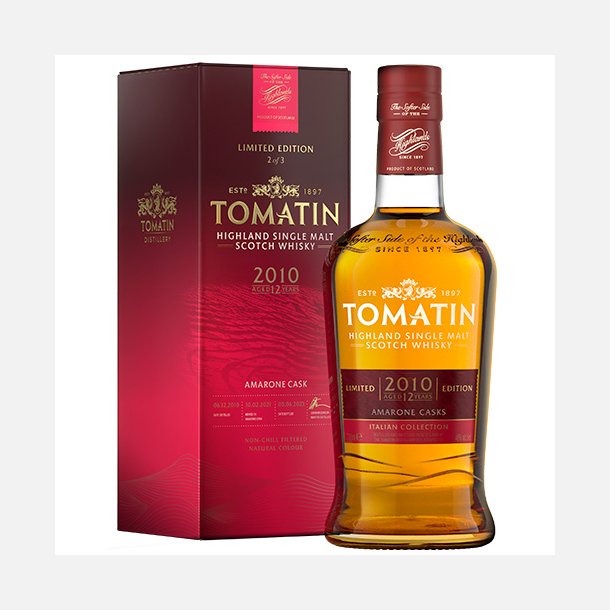 Tomatin Italian Collection 2010 Amarone Casks Aged 12 Years 46%alc 70cl