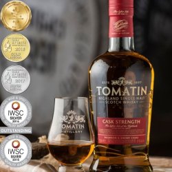 Tomatin Cask Strength 57,5% alc. 70 cl. Highland Single Malt Scotch Whisky