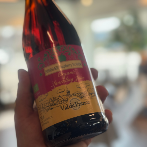 Val de France Hindbr kologisk Alkoholfri Cider 75 cl. inkl. pant