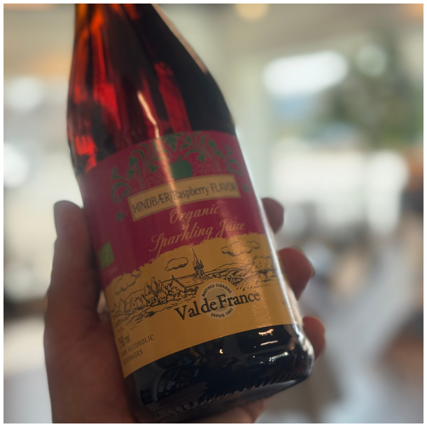 Val de France Hindbr kologisk Alkoholfri Cider 75 cl. inkl. pant