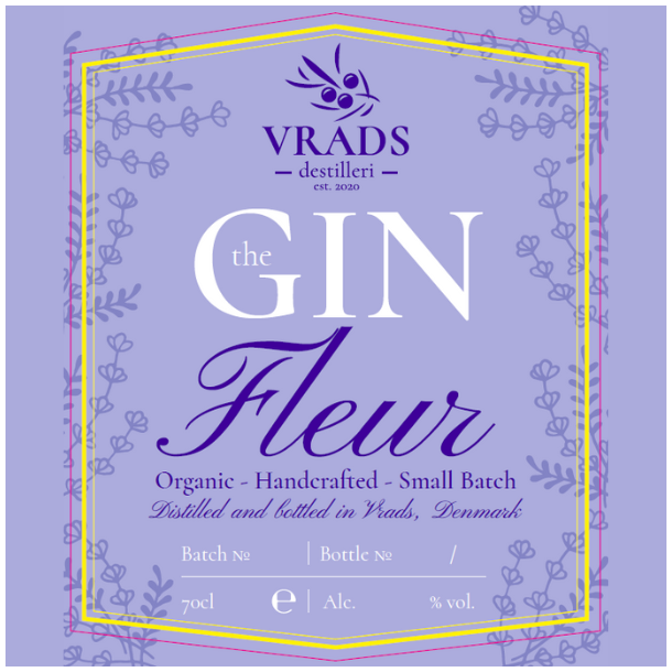 Vrads The Gin Fleur 44,5% alc. 70cl