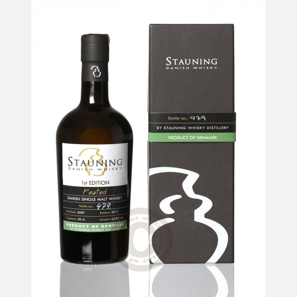 Stauning Peated 1. edt. - 50 cl. 62,8% alc.